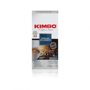 Kimbo Café en grains Espresso Classico, torréfaction moyenne, sachet de 1 kg
