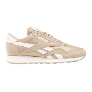 Reebok Homme Classic Nylon Sneaker, Mushroom/Mushroom/Chalk, 44 EU