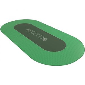 Tapis de casino Bullets Playing Cards modele oval - 180 x 90 cm - Vert