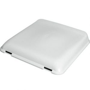 Fiamma Chapeau seul blanc Lanterneau vent Vent 40x40cm &agrave; manivelle pour camping-car et caravane