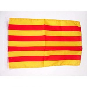 AZ FLAG Drapeau Catalogne 45x30cm - PAVILLON Catalan 30 x 45 cm Haute qualité