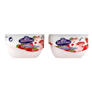 Image de Danone Taillefine Fromage blanc à la fraise - Les 4 pots de 120g