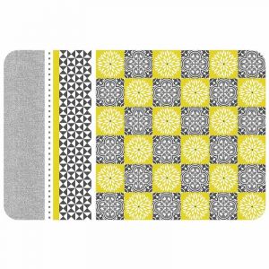 DECORLINE Set de table 28.5 x 44 cm polypropylene opaque amarella