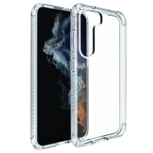 Muvit For France Coque Transparente Renforcée 3M pour Samsung Galaxy S23 Plus. Eco-Responsable-Antichoc. Protection des Chutes- Conçue avec du Plastique 70% recyclé- Durable- Origine France Garantie