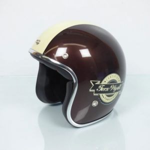 Casque jet Torx Wyatt Famous Pearl Brown taille XS marron pour