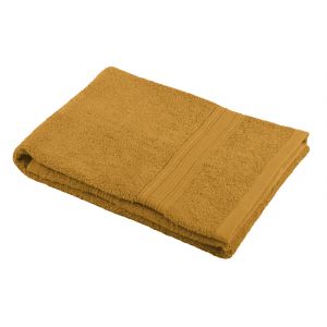 Home maison Drap de douche en coton bio coton curry 140x70