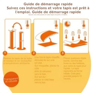 Protecteur de sol pour chaise de bureau - Goliving - Tapis de protection de bureau - PVC - Antibruit - Pour sols durs - 120 x 150 cm - Transparent