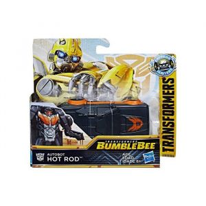 Coffret transformers bumblebee : voiture autobot hot rod - set robot transformable et 1 carte offerte - nouveaute