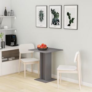 Image de VidaXL Table de bistro Gris 60x60x75 cm Aggloméré