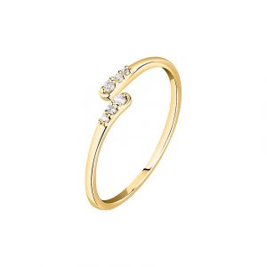 Live Diamond Bague pour femme LDY006109018 375 Or jaune recylé