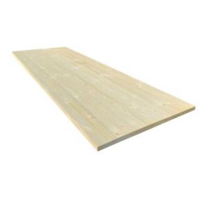 Plateau sapin lamell&eacute; coll&eacute; 240x80 cm &eacute;paisseur 27 mm PEFC
