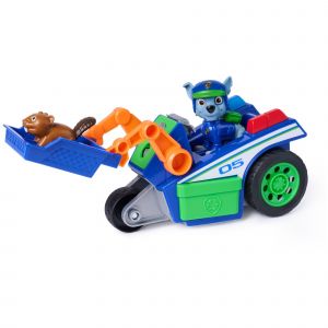 Spin Master Paw Patrol - Pat Patrouille - V&eacute;hicule Figurine Rocky Search & Rescue Mission D&eacute;tective - Voiture Figurine &Agrave; Collectionner - Pat Patrouille Jouet - Voiture Enfant - Jouet Enfant 3 Ans Et +