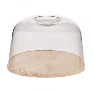Wagtail Fromage rond avec couvercle en plastique - Boîte à fromage bois - Idéal pour conserver vos fromages frais - Diamètre Ø 18cm