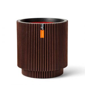 Capi Europe - Vase Cylindre Groove NL - 35x38 - Cuivre
