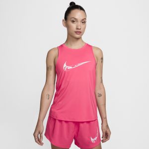 Nike Débardeur de running à motif Dri-FIT One pour femme - Rose - Taille XL (FR 50-52) - Female