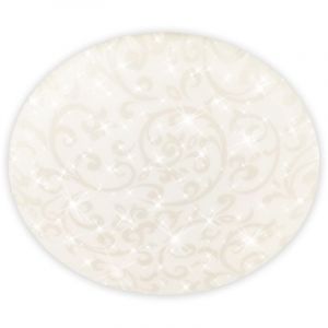 BRILONER - Plafonnier LED avec ciel étoilé, lumière blanche neutre, motif floral, lustre salon, lustre chambre, luminaire plafonnier, cuisine, 27,8x6,5 cm, blanc