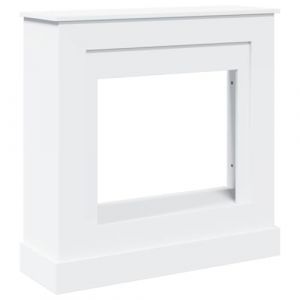 Image de VidaXL Cadre de cheminée blanc 90x30x90 cm bois d'ingénierie