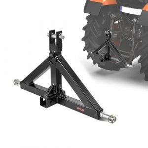 VEVOR Attelage 3 Points avec R&eacute;cepteur 5 cm, Fixation Rapide 3 Points, Capacit&eacute; 1360 kg, Adaptateur Barre de Remorquage Robuste pour Effectuer Travaux Agricoles pour Plupart Tracteurs &agrave; Attelage 5 cm