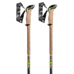 Leki Pôles Sherpa 110-145 cm Dark Anthracite / Copper / Neon Yellow
