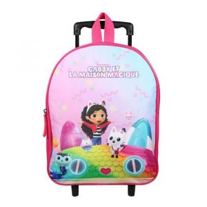 Image de BAGTROTTER Sac &agrave; dos &agrave; roulettes 32 cm maternelle Gabby et la maison magique Violet