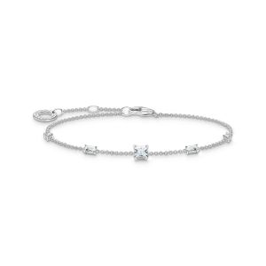 Image de Thomas Sabo Bracelet avec pierres blanches argent Argent sterling 925 Gris