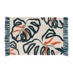 Tapis Sema TROPIC'ART Blanc - Taille 80x120 cm
