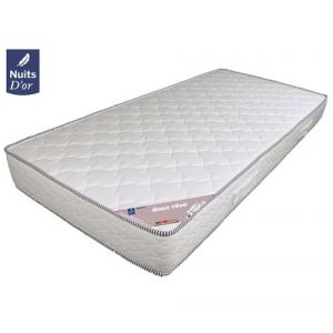 Image de Nuits D'Or Doux rêve Matelas 120x200 Ferme Densité 30 Kg/m3 18 Cm + Oreiller à Mémoire de Forme valeur 89