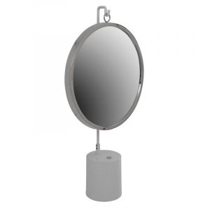 Image de Prix Miroir à Poser Rond Eleganca 75cm Blanc & Argent