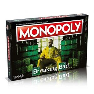 Hasbro Winning Moves - Breaking Bad, Monopoly, jeu de plateau, édition italienne | 18 ans et plus, pions à collectionner, langue : italien