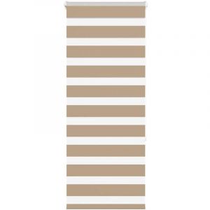 VidaXL Store zèbre marron sable largeur du tissu 55,9 cm polyester