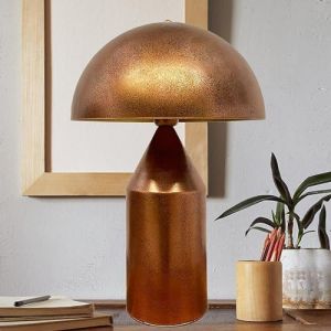 Bamyum - Lipeo Lampe de Table Cuivre Moderne, Eclairage Domestique, Tête de Lit en Métal, Lampe de Chevet, Lampe de Lecture