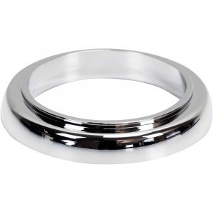 Tycner Bague de base de robinet de salle de bains + joint sous laveuse Rosette en plastique chromé