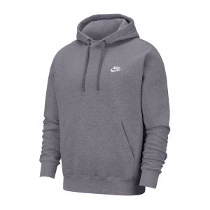 Nike M NSW Club Hoodie PO BB Sweat-Shirt Homme, Charcoal Heathr/Anthracite/(White), FR