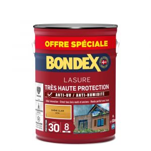 Image de Bondex Lasure 8ans Très Haute Protection Satiné Bidon 5L+20%GRATUIT