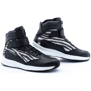 Stylmartin Audax Jungle Chaussures de moto pour dames Noir Blanc 41