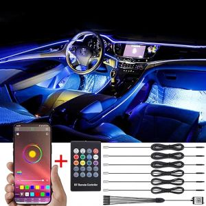 Lumi&egrave;re Ambiante TABEN 8m RGB T&eacute;l&eacute;commande Voiture 64 Couleurs