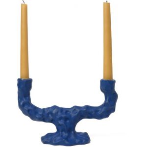 Image de Ferm Living Chandelier Dito / 25 x 8 x H 16 cm - Grès bleu en céramique