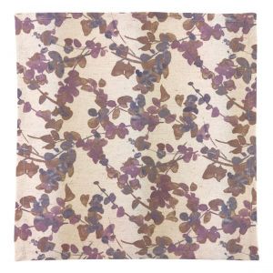 Lot de 4 serviettes de table GLYCINAP 40x40 violet violine