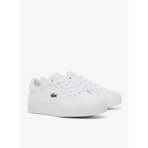 Lacoste Baskets Powercourt Classic blanc pur enfant - 19.5