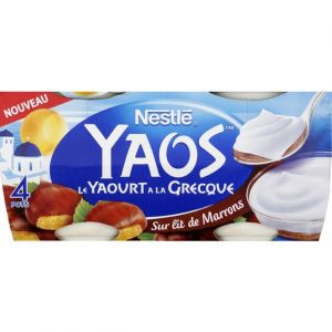 Nestl&eacute; Yaos - Yaourt &agrave; la Grecque sur lit de marrons