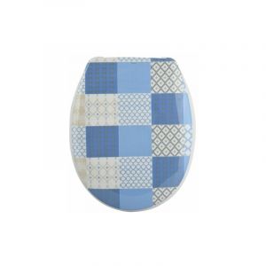 MSV M S V Abattant Wc Thermo Dur Ceramique Bleu - Bleu