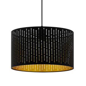 Image de Eglo Suspension Varillas en noir/doré, 38 cm