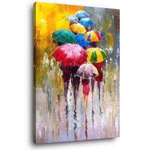 Ceanothe Tableau sur toile parapluie 30x45 cm - Impression sur Toile Murale Décorative - Image imprimée en hd sur Toile - Toile sur Châssis en Bois fsc