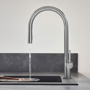 Hansgrohe Talis M54 Mitigeur de cuisine avec douchette extractible, 72800340,