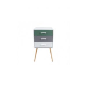 Image de Present time Meuble bas gris vert blanc NEAT