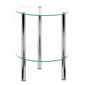 Image de Prix Table d'Ap Ronde Design Eliot 47cm Transparent