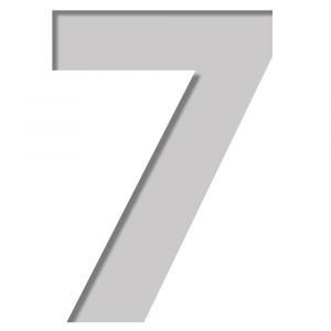 Plage Pochoir lettres & chiffres, pochoirs chiffre 7, réutilisable, pour personnalisation, 9,5 cm X 9,5 cm