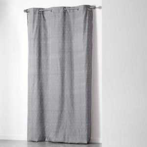 Rideau à Oeillets "Optic" 140x240cm Gris Prix