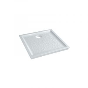 Image de Allia Receveur GEBERIT Bastia ceramique 70 x 70 extra-plat a encastrer pour bonde siphoide de 90 Ref. 00730300000001