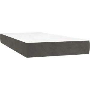 VidaXL Matelas de lit &agrave; ressorts ensach&eacute;s 100x210x20 cm velours, matelas, matelas de lit, matelas &agrave; sommier tapissier, meuble de chambre &agrave; coucher